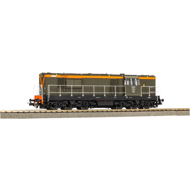 PIKO SM31 PKP 52312 H0, lokomotywa spalinowa manewrowa, zielone malowanie, oznaczenia PKP.