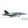 Model F/A-18C Hornet "Werewolves" VMFA-122, skala 1:72, HERPA. Szary myśliwiec z czerwono-czarnym ogonem i wilkiem.