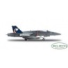 Model VFA-131 McDonnell Douglas F/A-18C Hornet "Wildcats", skala 1:72, HERPA. Szary z niebieskim ogonem i białym kotem.
