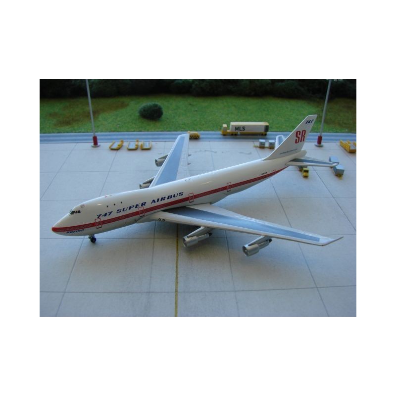 Model redukcyjny Boeing 747, skala 1:500, BOEING House Colours.