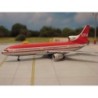Model redukcyjny Lockheed L-1011 TriStar, skala 1:200, LTU, czerwono-biały.
