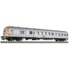 Wagon osobowy FLA65640, skala 1:87, srebrno-pomarańczowy, liczne detale.