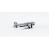 Model samolotu Douglas DC-3 LOT, skala 1:500, Herpa. Malowanie jubileuszowe 70-lecia Polskich Linii Lotniczych.