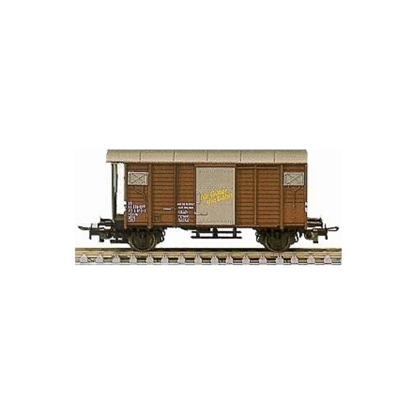 Wagon towarowy Gedeckter Ggen K2 SBB, skala 1:87, drewno, epoka IV.