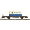 Model wagonu towarowego Containertragwagen Spalter Bier DB, skala 1:87, epoka IV.