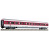Model redukcyjny wagonu osobowego FLA5104, skala 1:87, malowanie Deutsche Bahn AG.