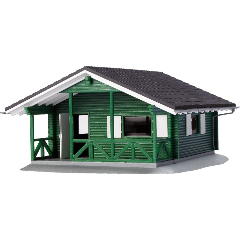 Domek letniskowy, Busch, zielony, szczegółowy model.