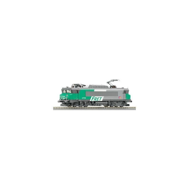 Lokomotywa elektryczna ROCO 62617, skala 1:87, zielono-szary model SNCF BB 7200 z logotypem FRET.