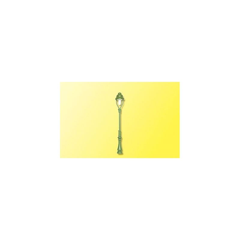 Lampa gazowa 56mm, model redukcyjny, zielona, detale metalowe.