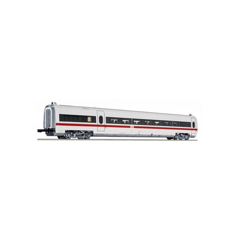 Model wagonu ICE-T, skala H0, Fleischmann. Biały z czerwonym paskiem.
