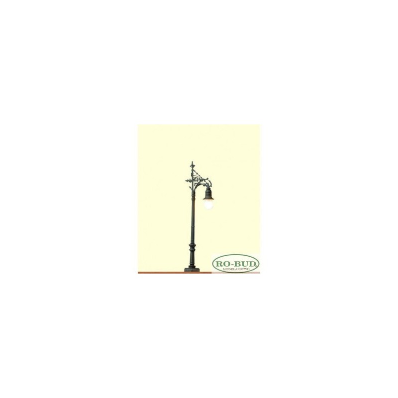 Lampa gazowa "Berlin-Charlottenburg", skala 1/160N, Ro-Bud. Czarny, z ciepłym LED.