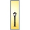 Lampa uliczna, skala 1/220, model redukcyjny, czarna, detal do modeli miast i parków.