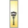 Lampa parkowa 3-ramienna, zielona, skala 1/87, model redukcyjny.