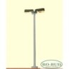 Lampa podwójna, skala 1/160N, Ro-Bud. Metalowy słup, dwie lampy.