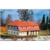 Model willi w skali 1:87, HO-BUD, czerwony dach, detale architektoniczne.