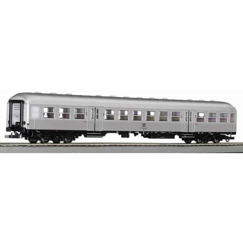Wagon osobowy ROCO 45490, skala 1:87, srebrny.