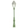 Lampa uliczna gazowa, skala 1:87, VI6014, zielona, z detalami.