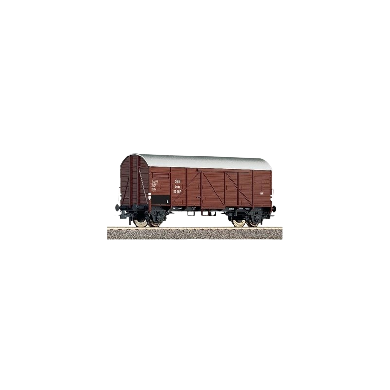 Wagon towarowy ROCO 66223, skala H0, ÖBB, czerwono-szary.