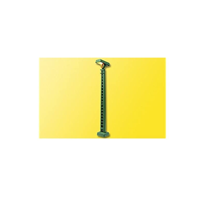 Lampa z kratą, zielona, szczegółowy model redukcyjny.