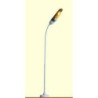 Lampa z wygiętym masztem, skala 1/87 H0, BR5016, metalowa, z żarówką.