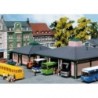 Model redukcyjny przystanku autobusowego, skala 1:87, szczegółowy, z tektury modelarskiej.