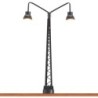 Podwójna lampa czołowa LED, 70mm, modelarska, czarna.