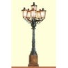 Model H0 latarni parkowej, Baden-Baden, skala 1:87, 4 lampy, detale.