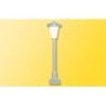 Lampa uliczna LED, skala 1:87, model redukcyjny, szara z białym kloszem.
