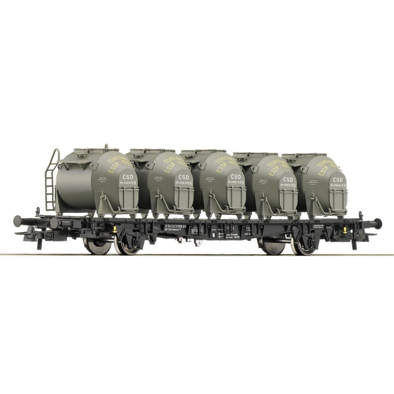 Wagon towarowy ROCO 66266, skala H0, CSD, zielone cysterny.