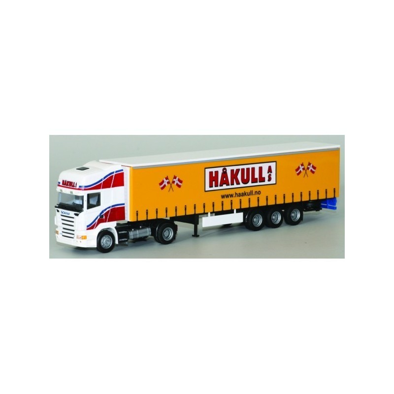 Model redukcyjny Scania R, skala AWM, malowanie Haakull z Norwegii.