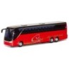 Model redukcyjny autobusu Setra S 417 USA, skala 1:87, AWM. Czerwony, z logo.
