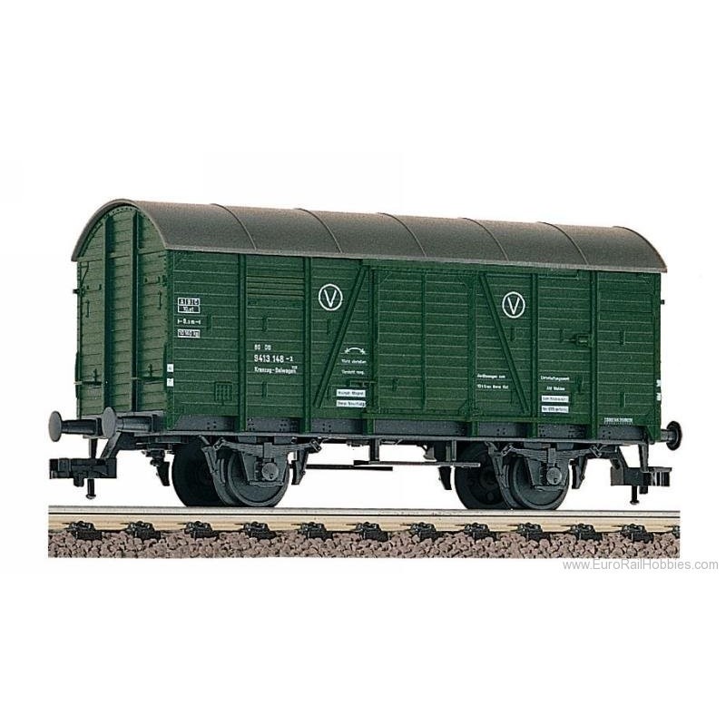Model redukcyjny wagonu towarowego FLEISCHMANN 5021, skala 1:87, zielony.