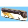 Model redukcyjny autobusu SETRA S 416 HDH, skala 1:87, AWM. Biały korpus, ciemne okna, logo Weber.