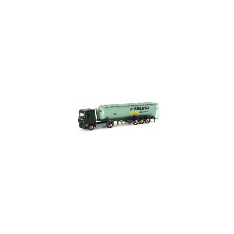 Model DAF XF 105 SC "Freund" HERPA, zielony cystern, logo Freund.