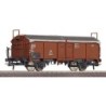 Wagon towarowy ROCO 47700, skala 1:87, czerwony, z przesuwanym dachem.