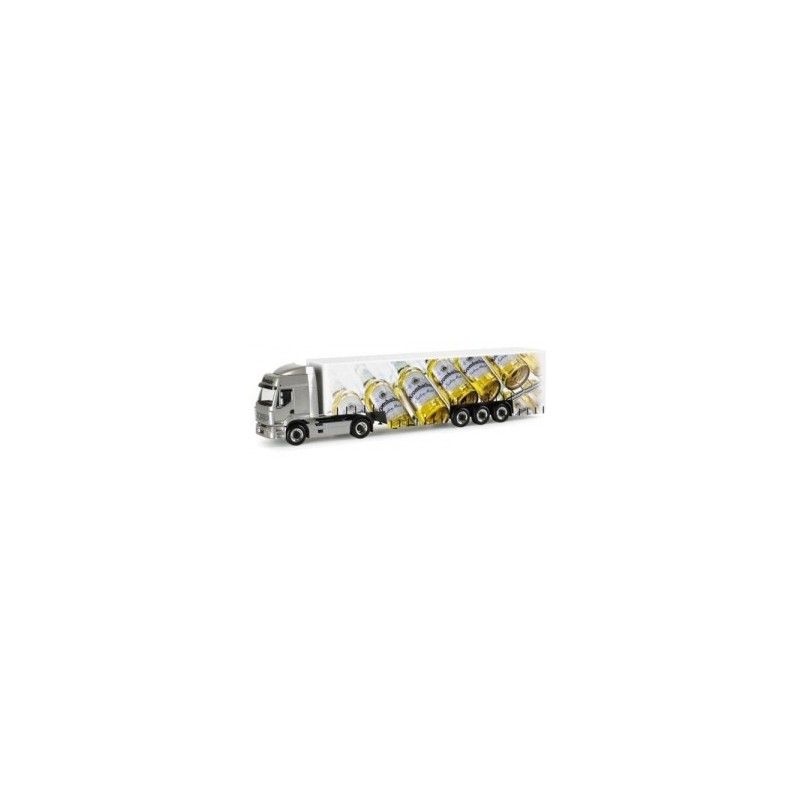 Model redukcyjny Mercedes-Benz Actros, skala 1:87, Herpa, z naczepą Krombacher.