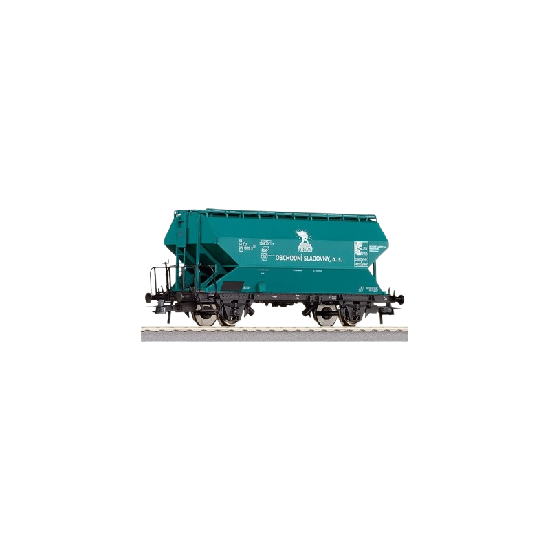 Wagon towarowy ROCO 47380, H0 (1:87), zielony, Obchodní skladový a.s.