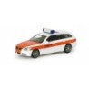 Model redukcyjny BMW 5-series touring straży pożarnej Stuttgart, skala 1:87, Herpa, biało-pomarańczowy.