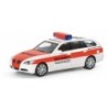 Model redukcyjny BMW 5 Touring "Noerdlingen rescue service", skala 1:87, Herpa. Biało-czerwony samochód ratunkowy z napisem "Not