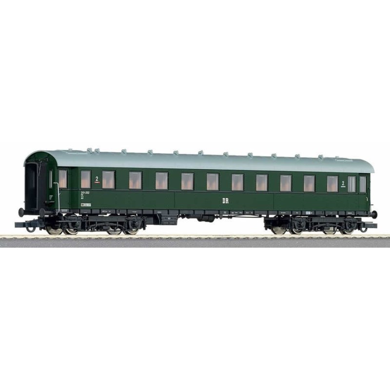 Wagon osobowy ROCO 45676, skala H0 (1:87), zielony, 2. klasa, producent ROCO.