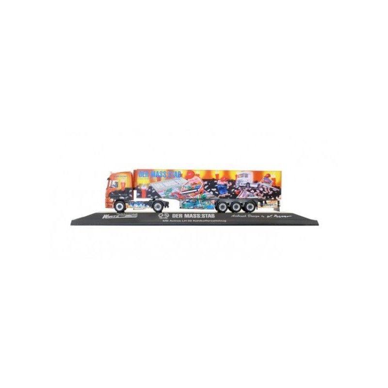 Mercedes-Benz Actros LH, skala 1:87, Herpa. Malowanie jubileuszowe DER MASS:STAB / Wirtz.