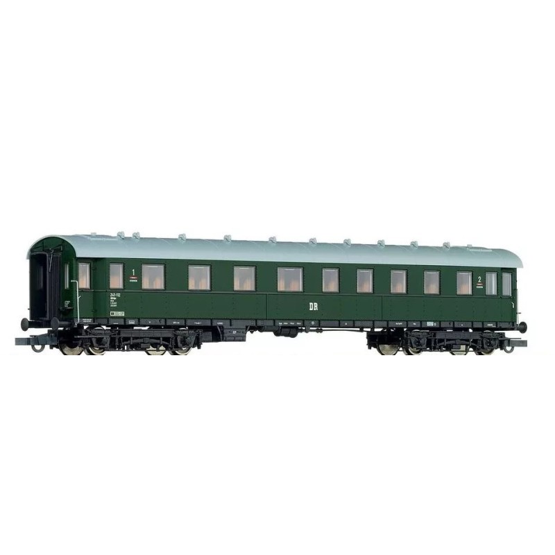Wagon osobowy ROCO 45675, skala H0, zielony, 2 klasa, typ 120A.