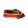 Volkswagen T5 Transporter Bus, skala 1:87, Werkfeuerwehr NWO, czerwony z żółtym paskiem.