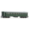 Wagon osobowy ROCO 45549, skala H0, zielony, DB, z detalami.