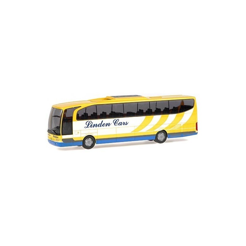 Mercedes-Benz Travego, skala 1:87, Linden Cars Rotselaar, żółto-biały.
