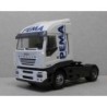 Model redukcyjny IVECO Stralis, skala 1:87, Rietze. Biały z czarnymi detalami, logo PEMA Truck-Trailer Vermietung.