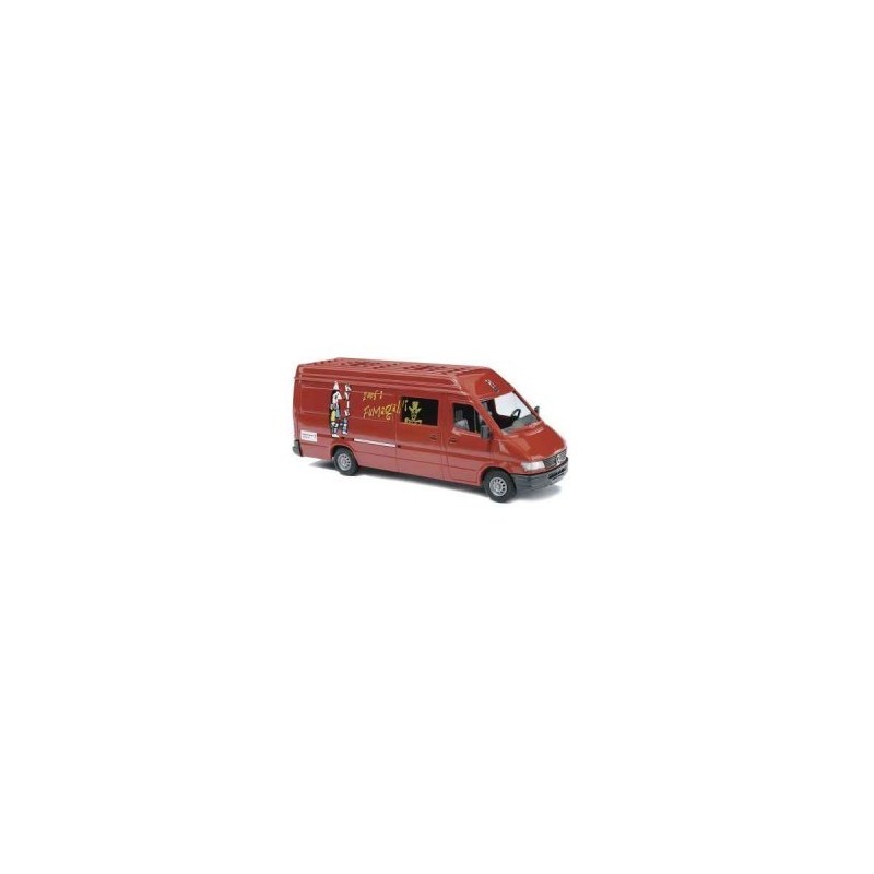 Mercedes Benz Sprinter Circus Knie, skala 1:87, MB. Czerwony van z logo Circus Knie.