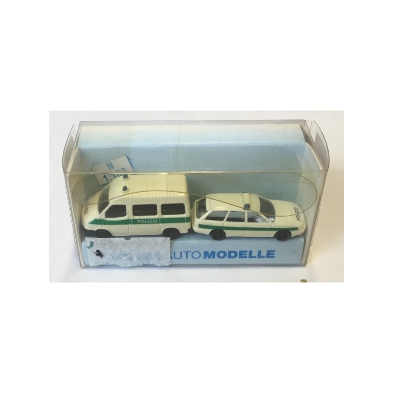 Model redukcyjny Audi A6 Avant - Ford Transit Polizei, skala 1:160.