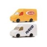 IVECO Daily, skala 1:160, Barilla. Żółty i biały van.