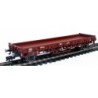 Wagon towarowy FLEISCHMANN 5227, skala 1:87, czerwony, z detalami.
